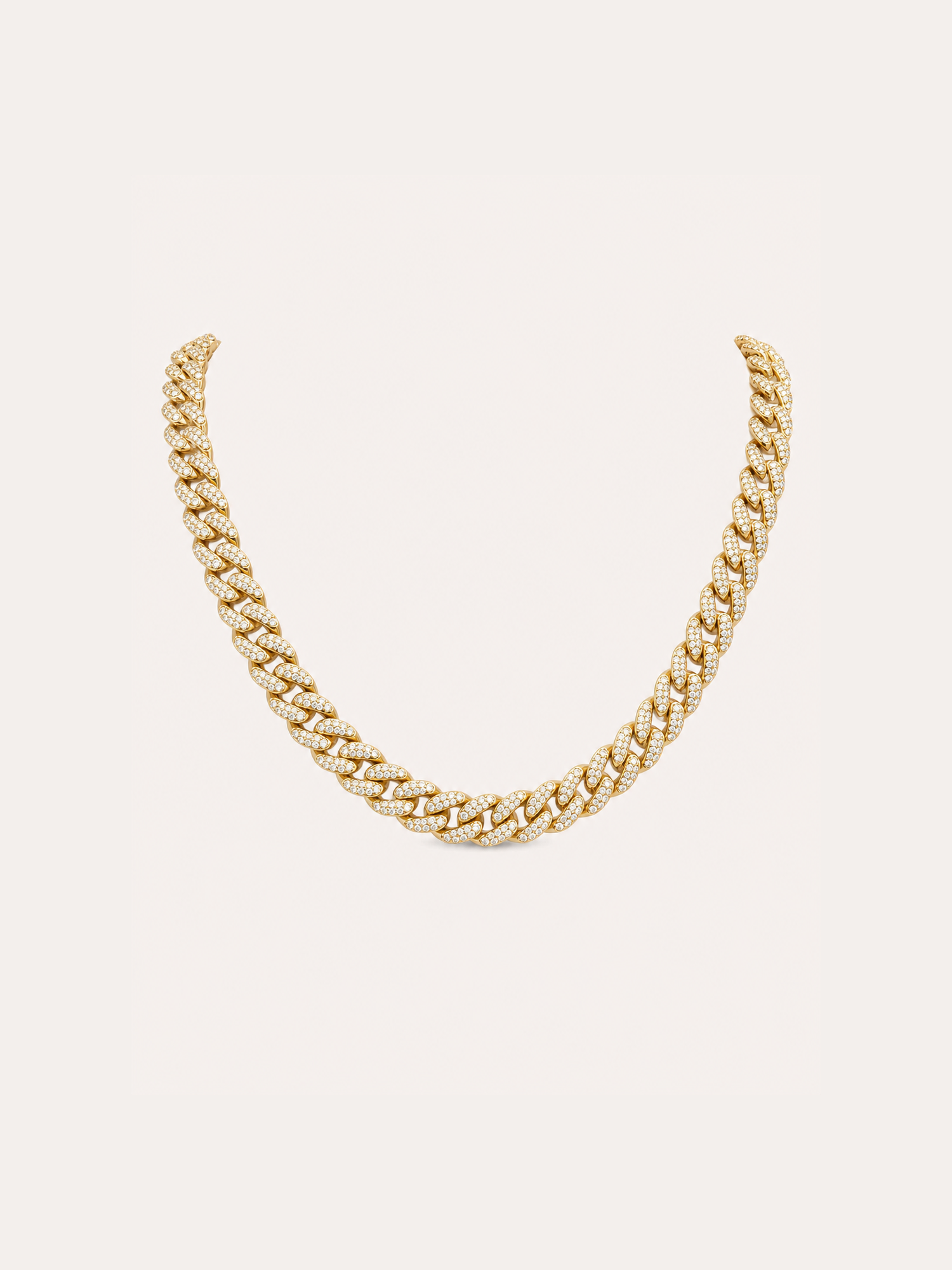 Gold-Tone Stainless Steel Curb Chain Necklace product photo