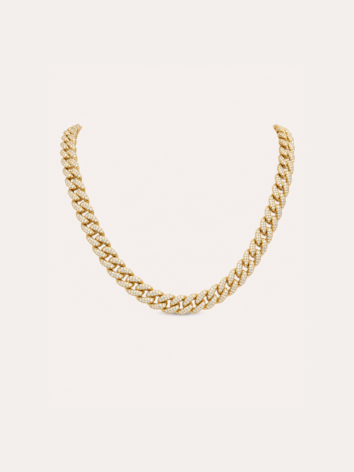 Gold-Tone Stainless Steel Curb Chain Necklace product photo